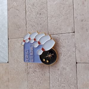 Perfect Attendance Bowling Lapel Pin